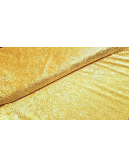 Panne de velours, jaune citron