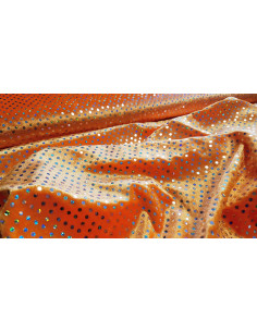 Panne de velours disco orange 2