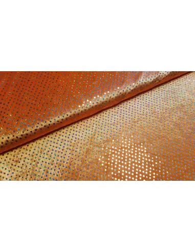 Panne de velours disco orange