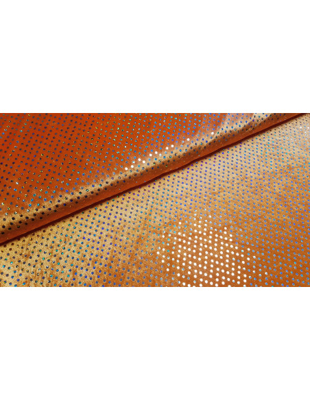 Panne de velours disco orange