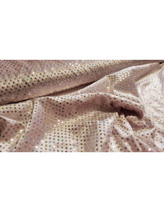 Panne de velours disco rose 2