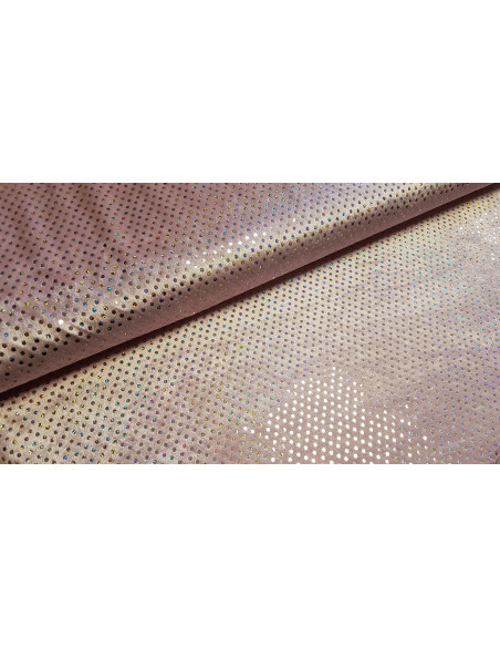 Panne de velours disco rose