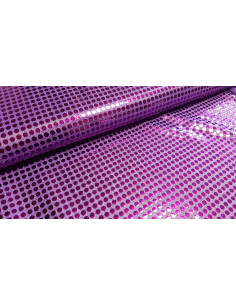 Tissu strass disco violet