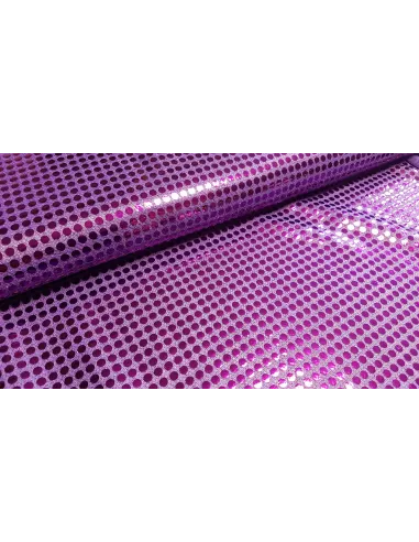 Tissu strass disco violet