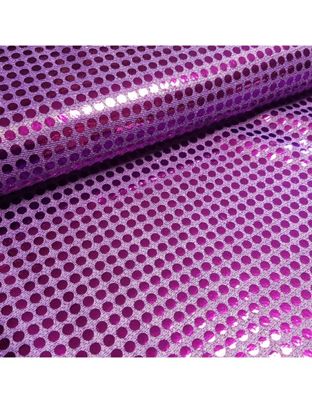Tissu, Strass Disco, Violet, Laize 100 cm, 100% Polyester