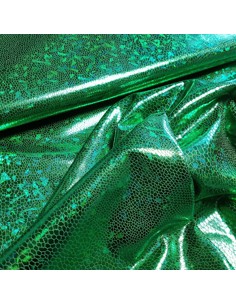 Tissu, Jersey Disco, Vert Émeraude, Laize 150 cm, 95% Polyester 5% Spandex 2