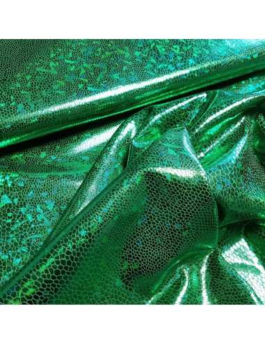 Tissu, Jersey Disco, Vert Émeraude, Laize 150 cm, 95% Polyester 5% Spandex