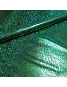Tissu, Jersey Disco, Vert Émeraude, Laize 150 cm, 95% Polyester 5% Spandex