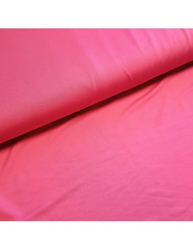 Tissu, Jersey Lycra Uni, Rose Vif, Laize 150 cm, Polyester Spandex Stretch