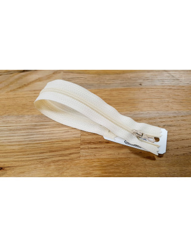 Fermeture Eclair Z51, Nylon, écru, 12cm