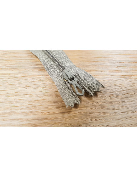 Fermeture Eclair Z51, Nylon, gris taupe, 50cm