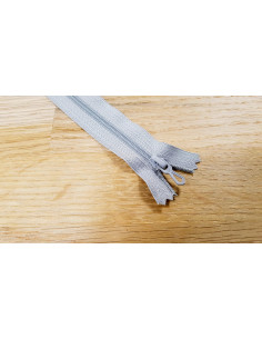 Fermeture Eclair Z51, Nylon, gris clair, 10cm 2