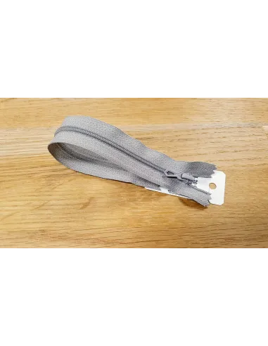 Fermeture à glissière Z51 gris clair 20 cm | Zephyr Tissus