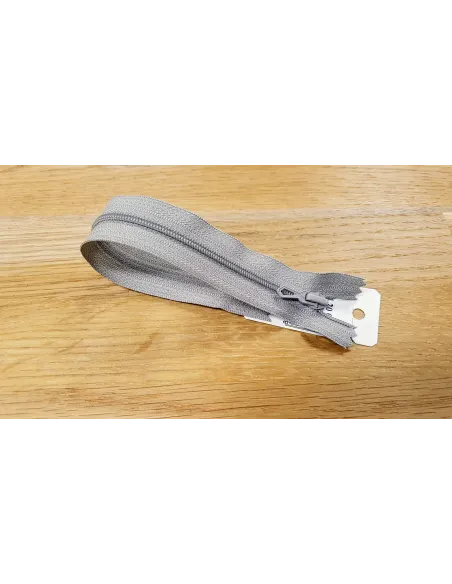 Fermeture à glissière Z51 gris clair 20 cm | Zephyr Tissus