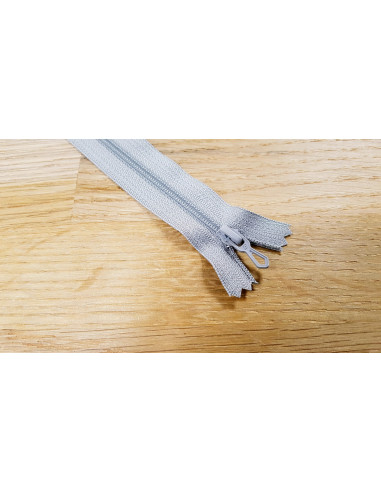 Fermeture Eclair Z51, Nylon, gris clair, 50cm