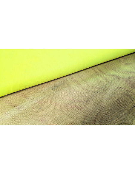 Tulle rigide, jaune fluo