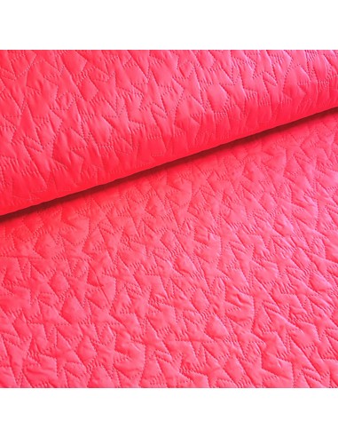 Tissu, Matelassé Étoiles, Rose Poudré, Laize 140 cm, 100% Polyester