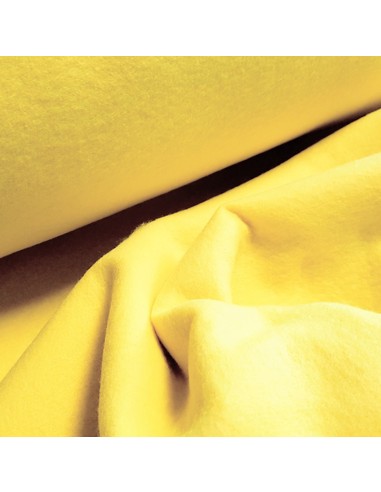 Tissu, Feutrine Unie, Jaune Fluo, Laize 180 cm, 100% Polyester 200g/ml
