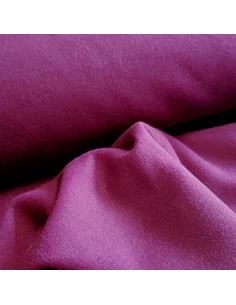 Tissu, Caban Uni, Prune Intense, Laize 150 cm, 90% Laine 10% Polyester 2