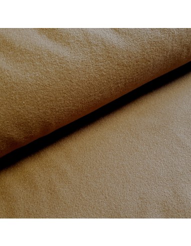 Tissu, Caban Uni, Marron Chocolat, Laize 150 cm, 90% Laine 10% Polyester