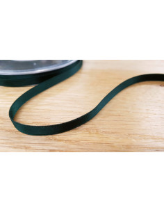 Ruban satin, 6mm, vert billard