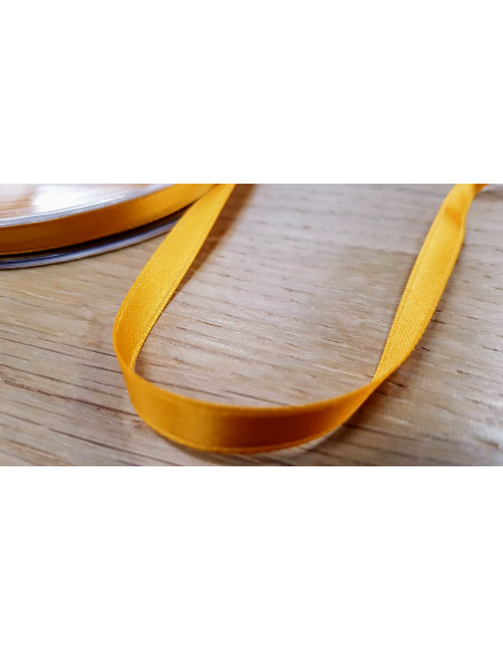 Ruban satin, 6mm, jaune or