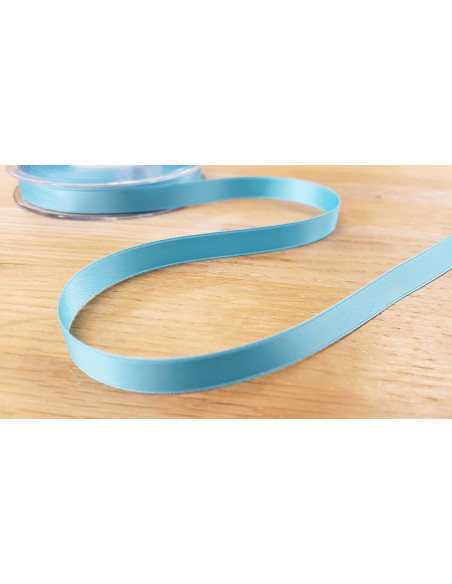 Ruban satin, 10mm, turquoise
