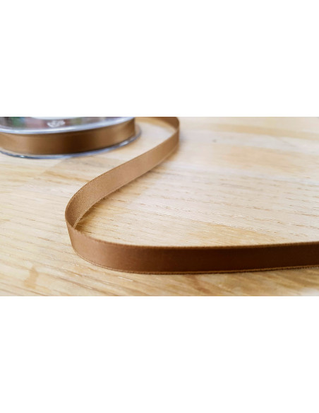 Ruban satin, 10mm, sable