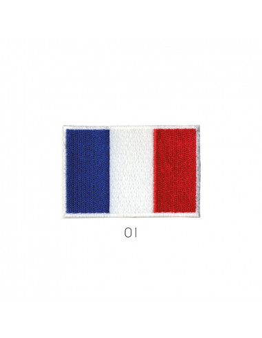 Ecusson thermocollant drapeau français