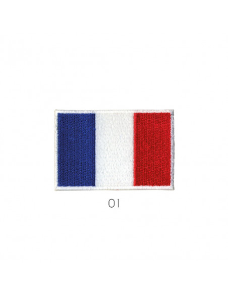 Ecusson thermocollant drapeau français