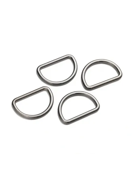 Anneaux demi-ronds Prym 25 mm noir brillant | Zephyr Tissus