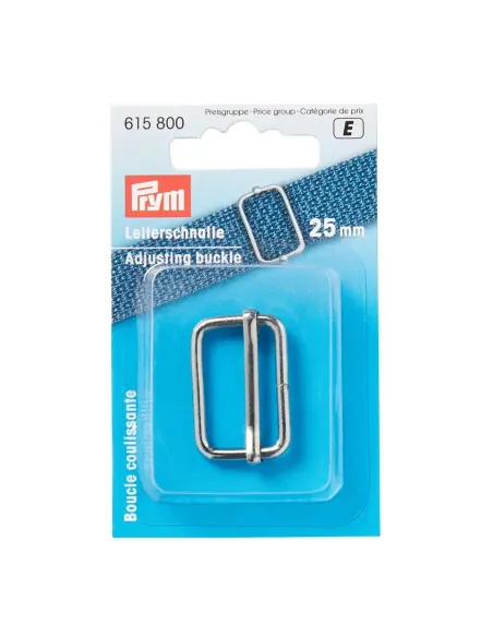 Boucle coulissante Prym 25 mm argentée | Zephyr Tissus