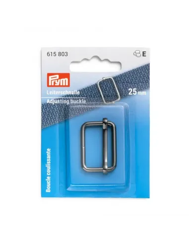 Boucle coulissante Prym 25 mm noir brillant | Zephyr Tissus