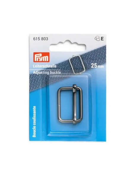 Boucle coulissante Prym 25 mm noir brillant | Zephyr Tissus