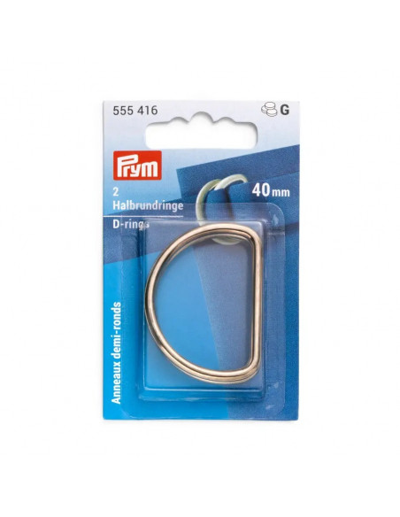 Anneaux demi-ronds 40mm or