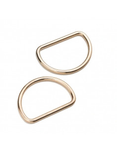 Anneaux demi-ronds 40mm or 2