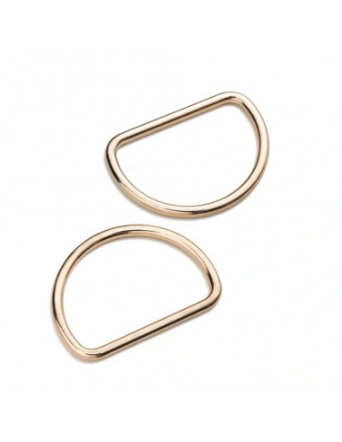 Anneaux demi-ronds 40mm or