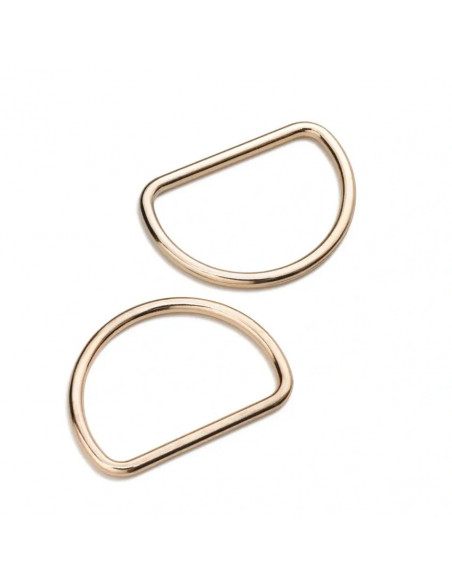 Anneaux demi-ronds 40mm or