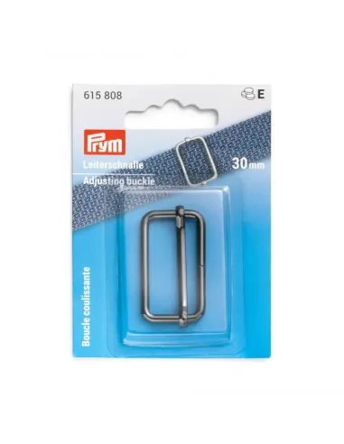 Boucle coulissante Prym 30 mm noir brillant | Zephyr Tissus