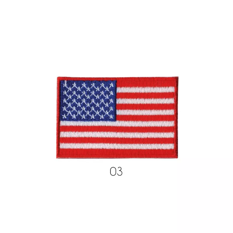Ecusson thermocollant drapeau brodé US