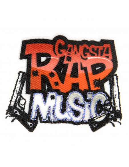 Ecusson thermocollant music rap