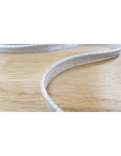 Passepoil lurex, 10mm, argent 2