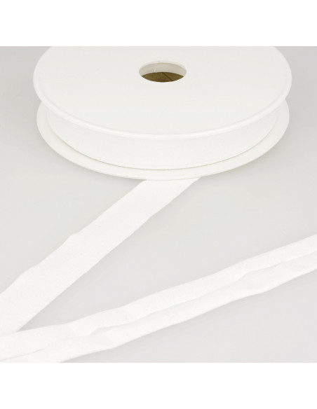 Biais jersey 20mm blanc