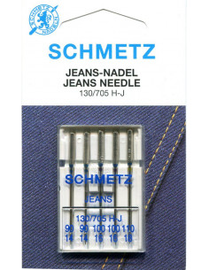 Aiguilles machine à coudre, jeans, assorties 90-100
