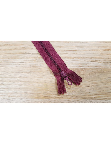 Fermeture Eclair Z51, Nylon, pourpre, 45cm