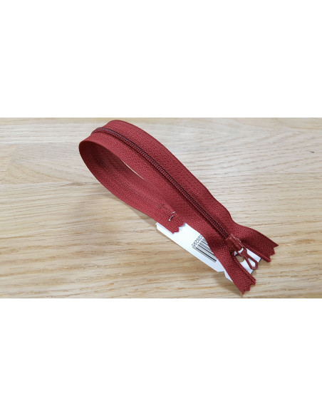 Fermeture Eclair Z51, Nylon, bordeaux, 45cm