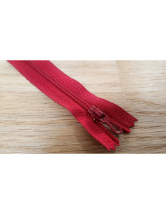 Fermeture Eclair Z51, Nylon, rouge carmin, 10cm 2