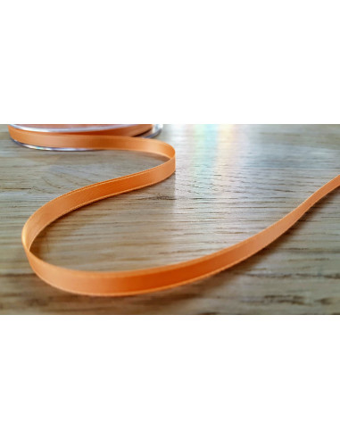 Ruban satin, 6mm, saumon
