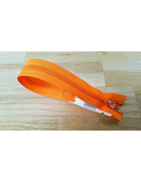 Fermeture Eclair Z51, Nylon, orange, 20cm