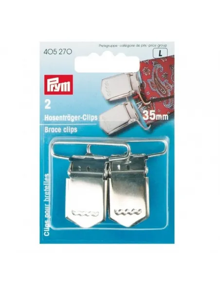 Clips pour bretelles Prym argent 35 mm | Zephyr Tissus